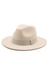 FuMeiAo Chapeau Fedora pour femmes, chapeaux dhiver pour femmes, bande de ruban, chapeau pour hommes, chapeau à large bord, 