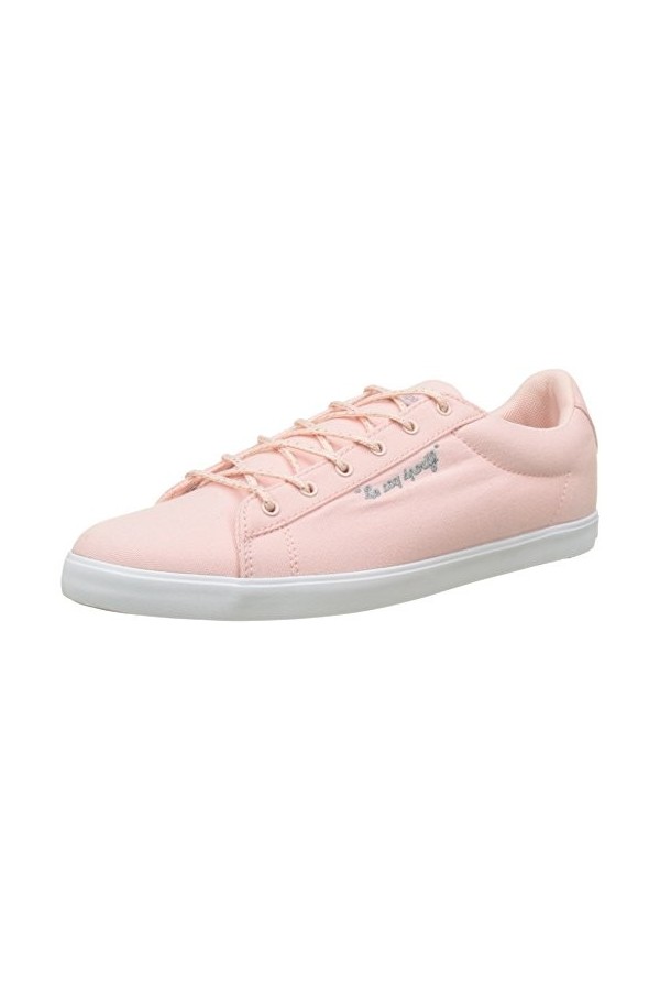 Le Coq Sportif Femmes Agate LO CVS/Metallic Baskets, Rose English Rose/Old Silver , 36 EU