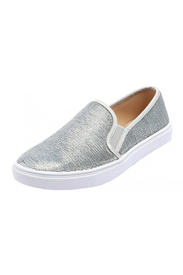 Feversole Womens Fashion Slip-on Sneaker Casual Flat Loafers,Baskets à Enfiler à la Mode pour Femmes Mocassins Plats décontr
