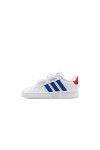 adidas Mixte enfant Grand Court Cf Chaussures de Gymnastique, Ftwr White Team Royal Blue Vivid Red, 22 EU