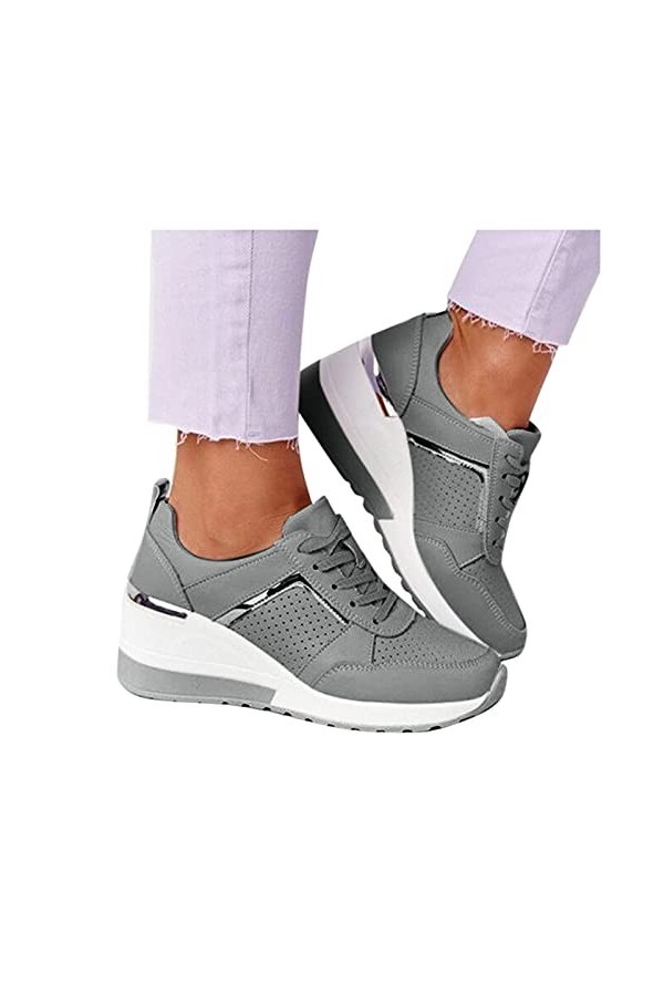 Baskets Mode Femme Sneakers Respirant Mesh Confortable Mesh Respirantes Basket Chaussures DéContractéEs Outdoor Femme Half-Su