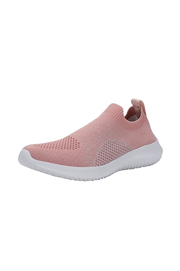 Baskets scintillantes en maille respirante - Chaussures plates de sport légères et décontractées - Chaussures tendance pour f