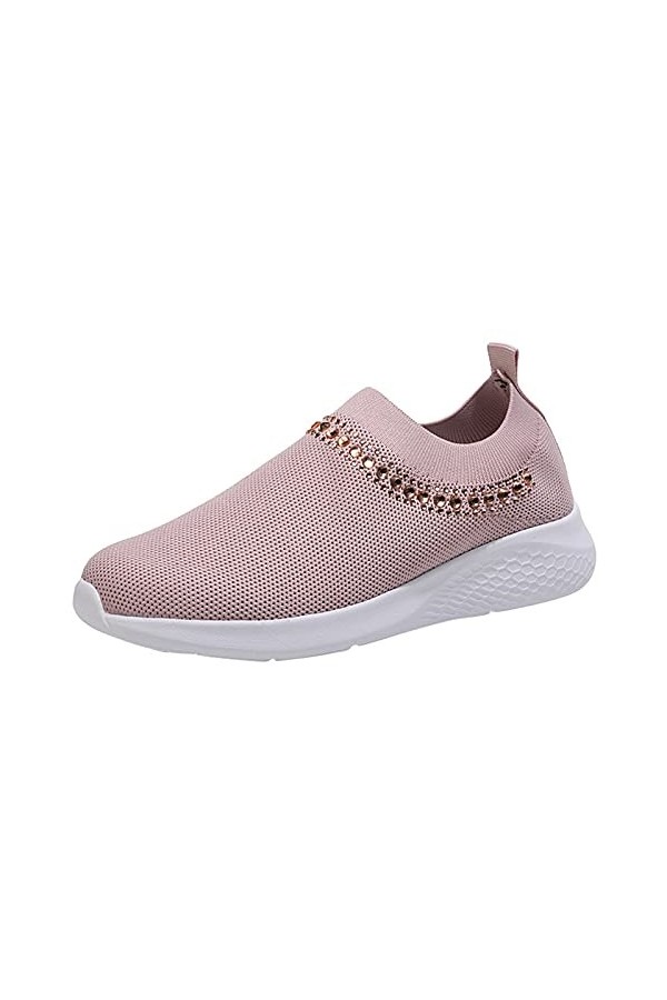 Femmes Mode Mesh Respirant Baskets Sport Chaussures Femmes Confortable Casual Motif Léopard Chaussures Femme, bleu, 40 EU