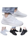 Baskets Mode Femme Sneakers Confortables Pas Cher Mode Slip-on Baskets Mode Basses Tendances Fitness Respirantes Sneakers Cha