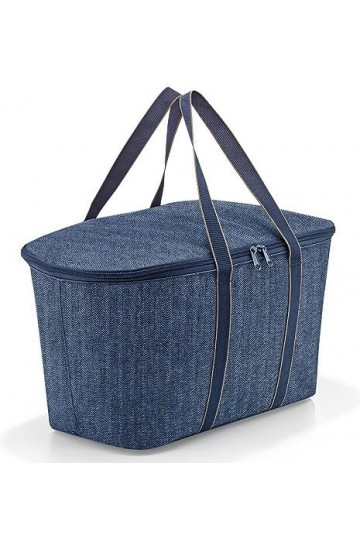 reisenthel Coolerbag Twist Azure - Sac Isotherme avec Dessus en Bouteilles Pet recyclées - Idéal pour Les Pique-niques, Herri