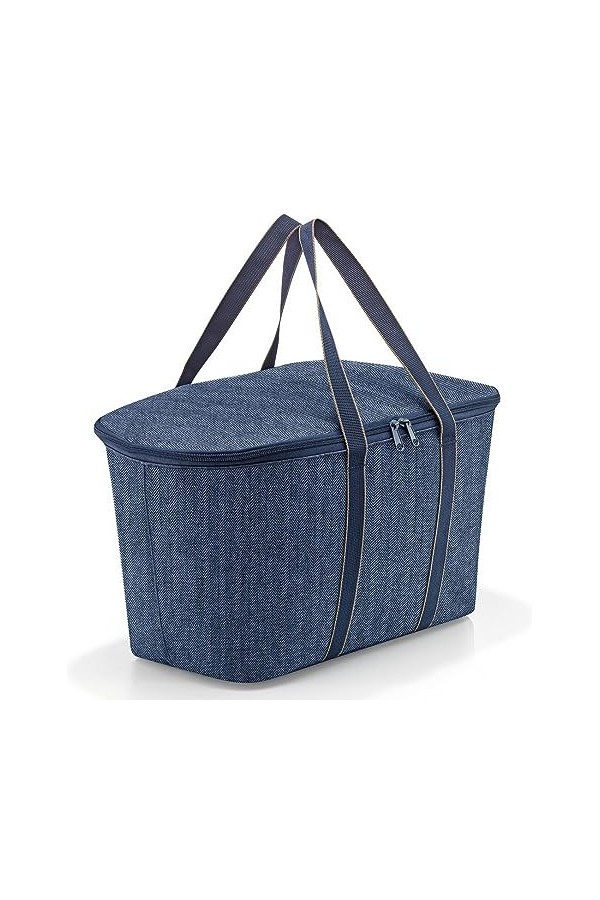 reisenthel Coolerbag Twist Azure - Sac Isotherme avec Dessus en Bouteilles Pet recyclées - Idéal pour Les Pique-niques, Herri