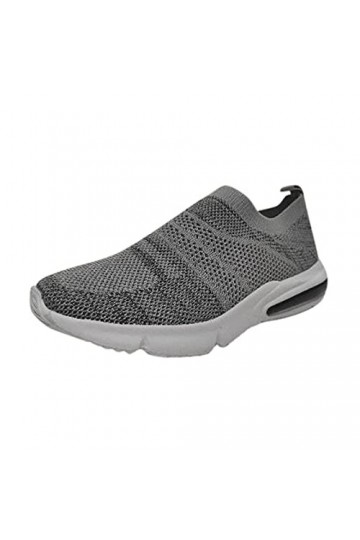 Chaussures De Toile Plates Canvas Respirant Mesh Confortable Slip-on Baskets Mode Confortables Air Coussin Mesh Tête Respiran
