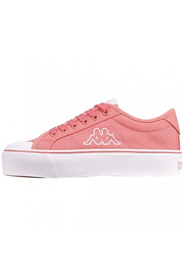 Kappa Femme Boron Low PF Basket, Rose Blanc, 40 EU