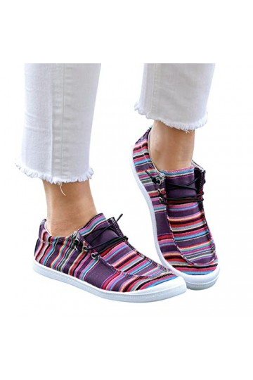 Yavion Basket Femmes Femme Baskets Chaussures Outdoor Running,Plates Baskets Femme sans Lacets Respirant Mesh Confortable Bas