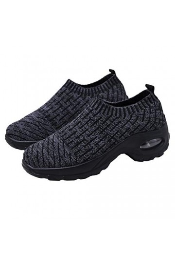 USHOBE 1 Paire Chaussures De Sport Femme Flyweave Chaussures pour Femmes Baskets Mode Femme Chaussure De Marche Femme Chaussu