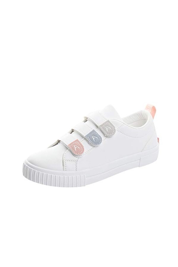 Femmes Filles Mode Casual Étudiant Baskets Solide Sport Planche Blanche Chaussures dhiver Femme 42, gris, 38 EU