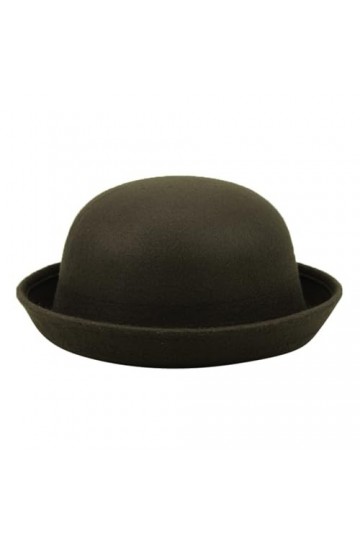 Chapeau élégant et solide pour adulte avec bord enroulable, melon panama, chapeau de pêcheur, homme et femme, laine classique