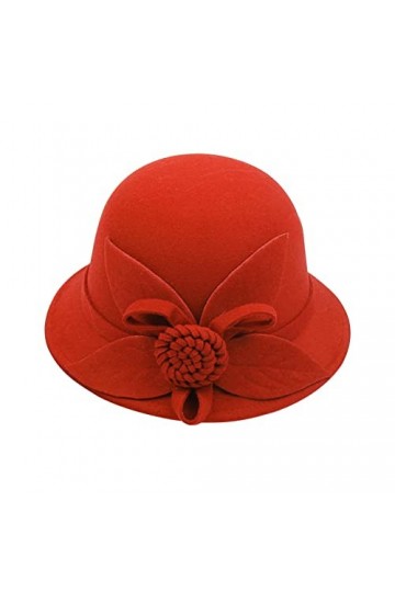 liaddkv Fleurs dautomne et dhiver pour femme - Top rond - Décontracté - Casquette de bassin - Petit melon - Chapeau de pêch