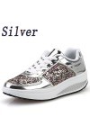 Chaussures Décontractées Pour Femmes Appartements Confortables Chaussures de sport Paillettes Wedges Shake Chaussures pour fe