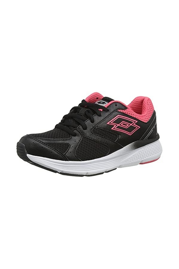 Lotto Femme SPEEDRIDE 6 VII W Chaussure de Piste dathltisme, Noir et Rose Corail, 39 EU