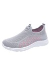 Sbyhbhyds Baskets Mode Femmes Baskets Confort Chaussures décontractées Femmes Couleurs Gray Chaussures de Marche Lady Easy Sh