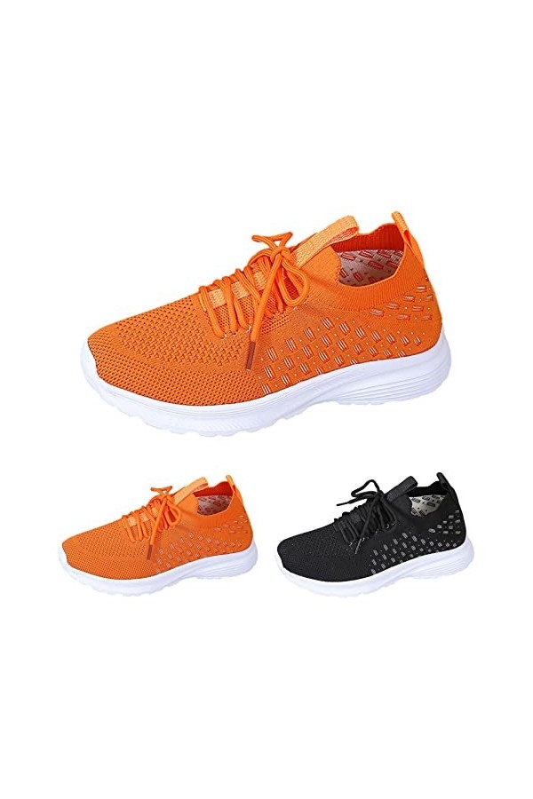 NJGRAE Baskets de Marche Femme Baskets de Marche Femme Mode Printemps et été Femmes Chaussures de Sport Fond Plat léger Mouch