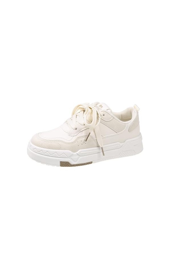 ERICAT Mode Simple Baskets Confortable Jeunes Femmes Chaussures Léger Respirant Formateurs Épais Fond Rétro Baskets Casual Ch