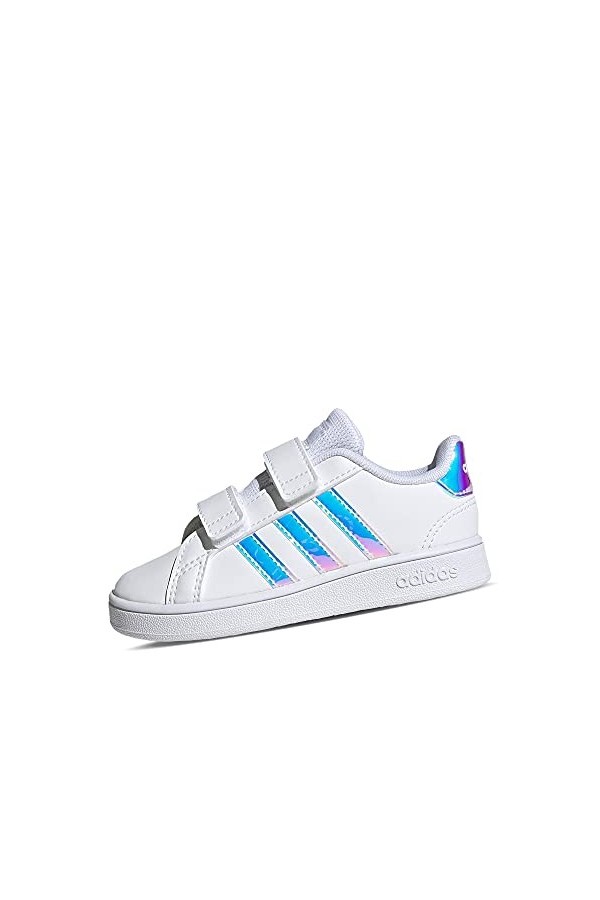 adidas Grand Court I,Chaussures de tennis Mixte bébé - Blanc Ftw Bla/Negbás/Ftw Bla 000 - 24 EU