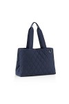 reisenthel Classic Shopper L Panier à provisions unisexe, Rhombus Midnight Gold, L, Moderne