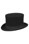 Lierys Haut-de-Forme en Feutre Femme/Homme - Made in Germany Chapeau Spirale de Mariage fête avec Ruban Gros Grain, Passepoil