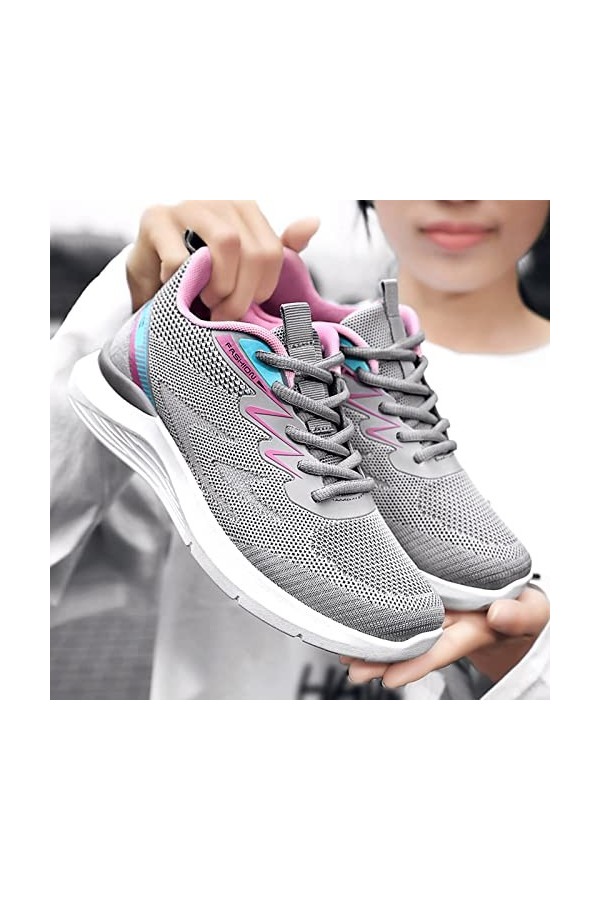 Baskets Chaussures Femme Baskets Imperméable Fitness Gym Outdoor Basket Activités De Plein Air Mode Marche Lire Mesh Jogging 