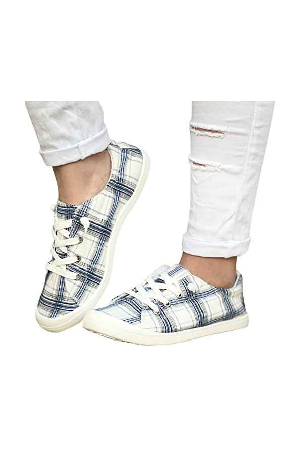 Baskets Basses Femmes Casual Léger Antidérapant Plate-forme Souple Imprimer Chaussures Sneaker Soft Mode Chaussures de Marche