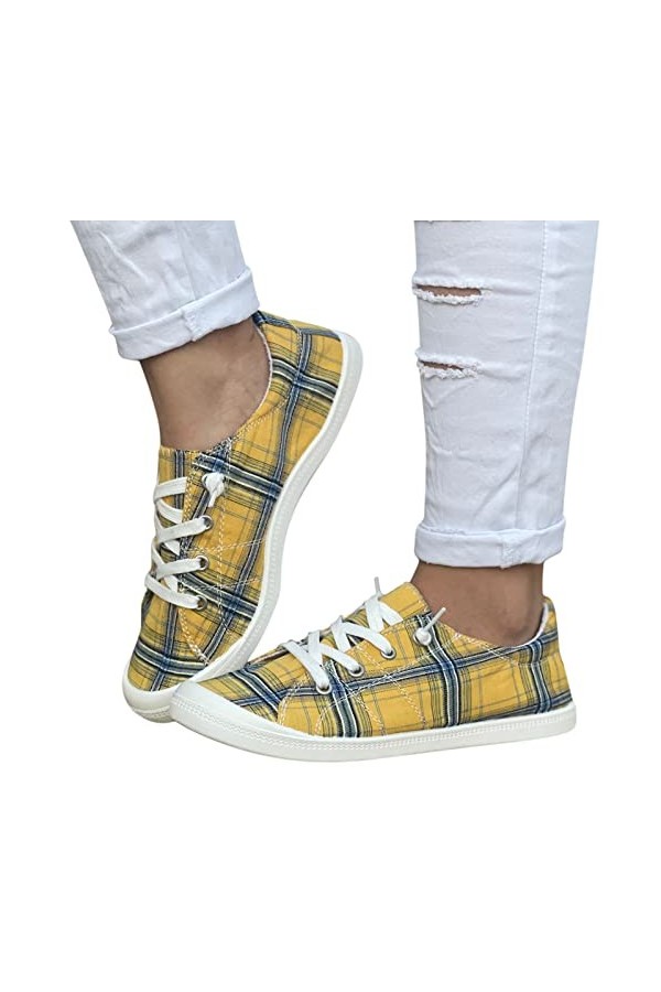 Baskets Basses Femmes Casual Léger Antidérapant Plate-forme Souple Imprimer Chaussures Sneaker Soft Mode Chaussures de Marche