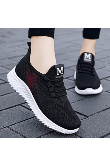 Femmes Chaussures De Course De Sport Mesh Gym Randonnée Randonnée Randonnée Respirant Casual Respirant Basket Antidérapant Re