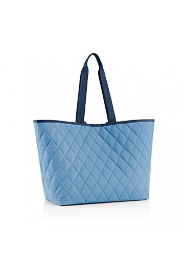 reisenthel classic shopper XL rhombus blue - Sac shopping spacieux et sac à main élégant en un - Fabriqué en matériau hydrofu
