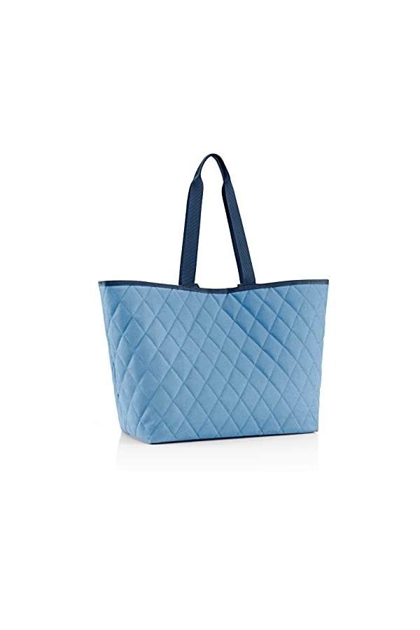 reisenthel classic shopper XL rhombus blue - Sac shopping spacieux et sac à main élégant en un - Fabriqué en matériau hydrofu