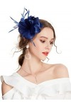 Z&X Sinamay Bibi et chapeaux avec serre-tête en maille avec fleur et plumes pour mariage Royal Ascot Chapeau, 01 Nude Rose, t