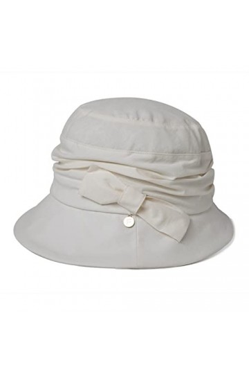 Jeff & Aimy Chapeau cloche vintage des années 1920 Fedora Bowler Église Derby Chapeau de fête Automne Printemps, 93561_Beige,