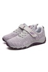 Chaussures de Course Respirant Maille Léger Sport Sneakers, Tennis, Baskets à Enfiler, Chaussures de Sport Femme,Gris,38 EU C