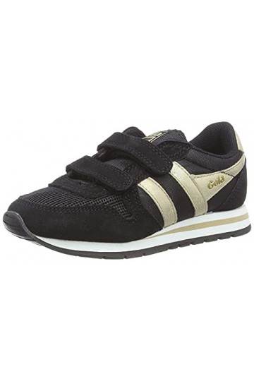 Gola Daytona Mirror Velcro, Basket, Black Gold, 33 EU