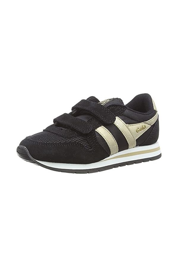 Gola Daytona Mirror Velcro, Basket, Black Gold, 33 EU