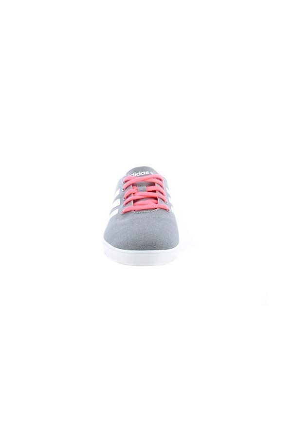 adidas NEO Qt Vulc V5 W Baskets pour femme, Gris, blanc, rose., 38 EU