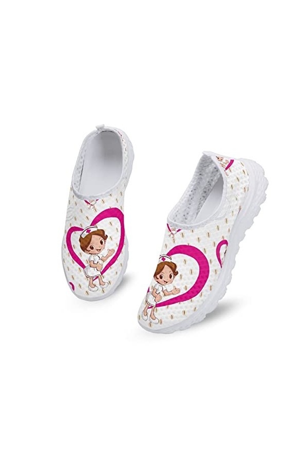 Kuiaobaty Baskets plates en maille pour femme - Chaussures de sport respirantes, papillon, 39 EU