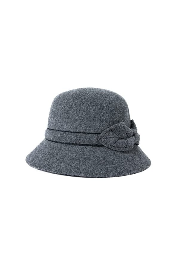 Comhats Chapeau dété rétro en feutre pour femme - 100 % laine - Style rétro - Pour lhiver - Chapeau déglise - Chapeau de b