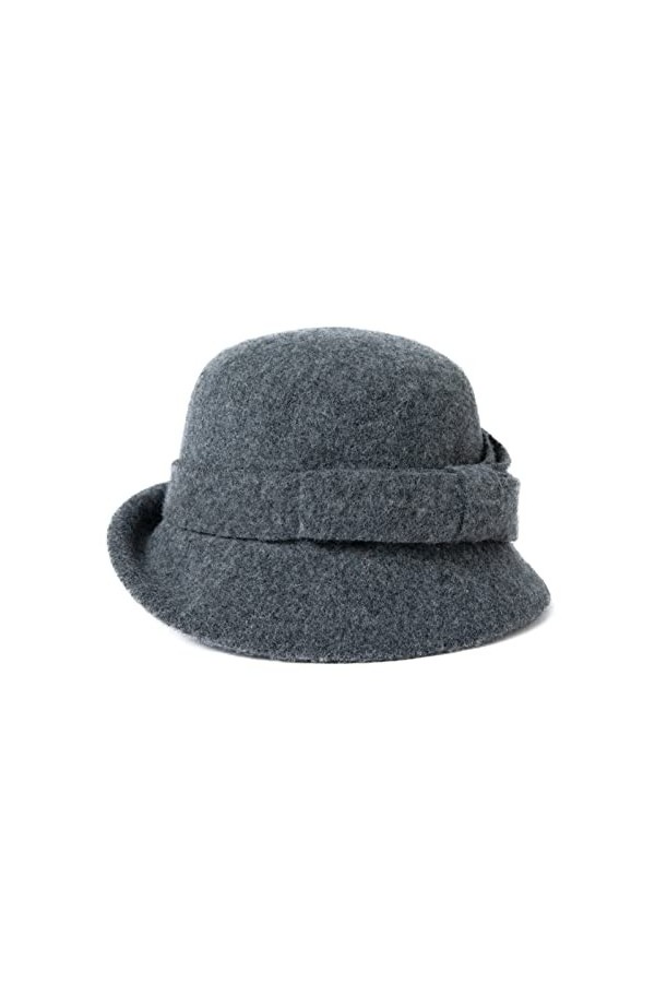 Comhats Chapeau dété rétro en feutre pour femme - 100 % laine - Style rétro - Pour lhiver - Chapeau déglise - Chapeau de b