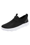 Sneakers Femme Noir Chaussures de Course Femmes Baskets Mode Été Motif Simple Maille Solide Respirant Confortable Semelle Épa