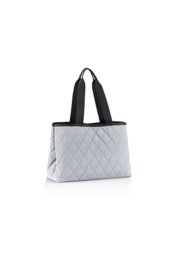 reisenthel classic shopper L rhombus blue - Sac shopping spacieux et sac à main élégant en un - Fabriqué en matériau hydrofug