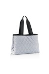 reisenthel classic shopper L rhombus blue - Sac shopping spacieux et sac à main élégant en un - Fabriqué en matériau hydrofug