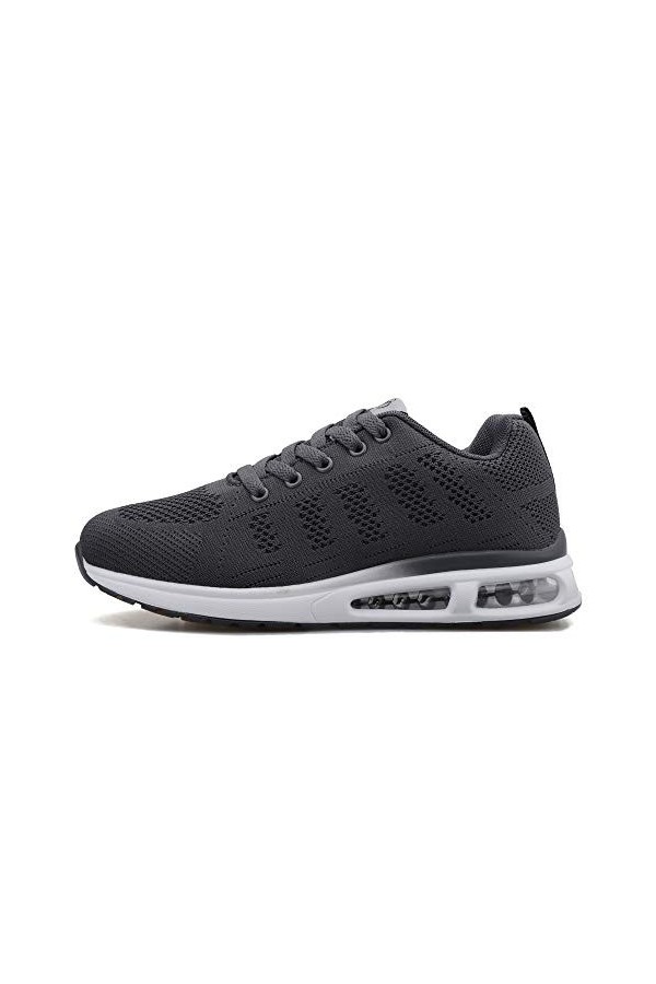 QZBAOSHU Basket Femme Basket Marche Running Légère Femmes Chaussures de Pieds Sensibles pour Femmes 43 EU,Gris