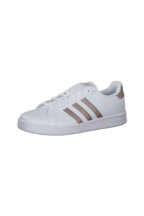 Adidas Mixte enfant Baskets Grand Court K Dash Gray Glory Pink Ftwr White 28 EU