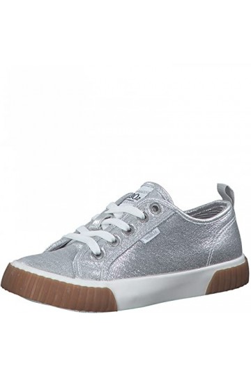 s.Oliver 5-5-43212-28, Basket, Paillettes argentées, 34 EU