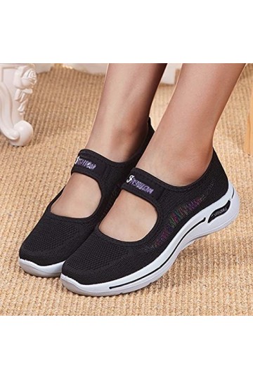 Arc-en-Ciel pour Femmes Baskets Dames Mode Running Chaussures légères Confortables Sneakers Flat pour Femmes Basket Chausson