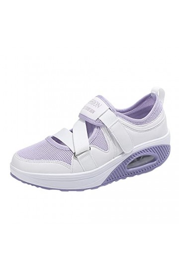 Yavion Basket Femmes Travail Infirmière Mode Compensées Basket Femmes,Baskets Athlétique Femme Sneakers Chaussure Aide Soigna