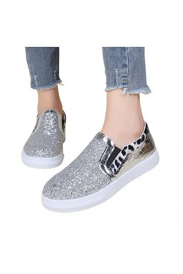 YJING Baskets compensées pour femme - Chaussures de sport respirantes - Antidérapantes - Légères - Résistantes aux chocs - En