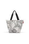 reisenthel Shopper M bandana white - Sac shopping spacieux et sac à main élégant tout en un - Fabriqué en matériau hydrofuge